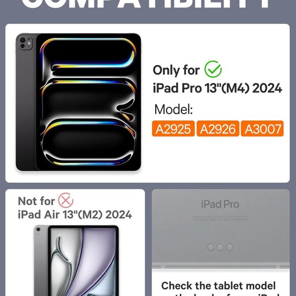 Detachable iPad Pro 12.9 M4 Case and Keyboard - Picture 7 of 8